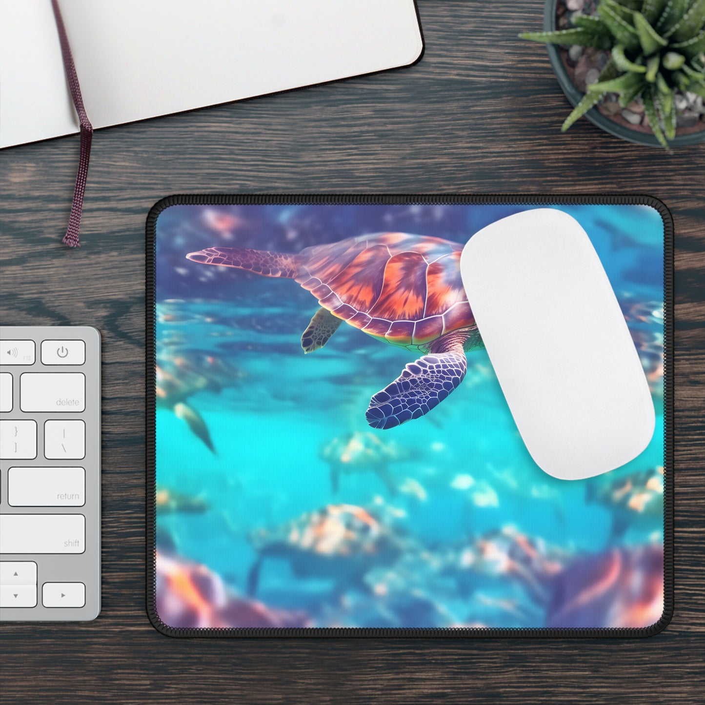 Ocean Drift Sea Turtle Mouse Pad
