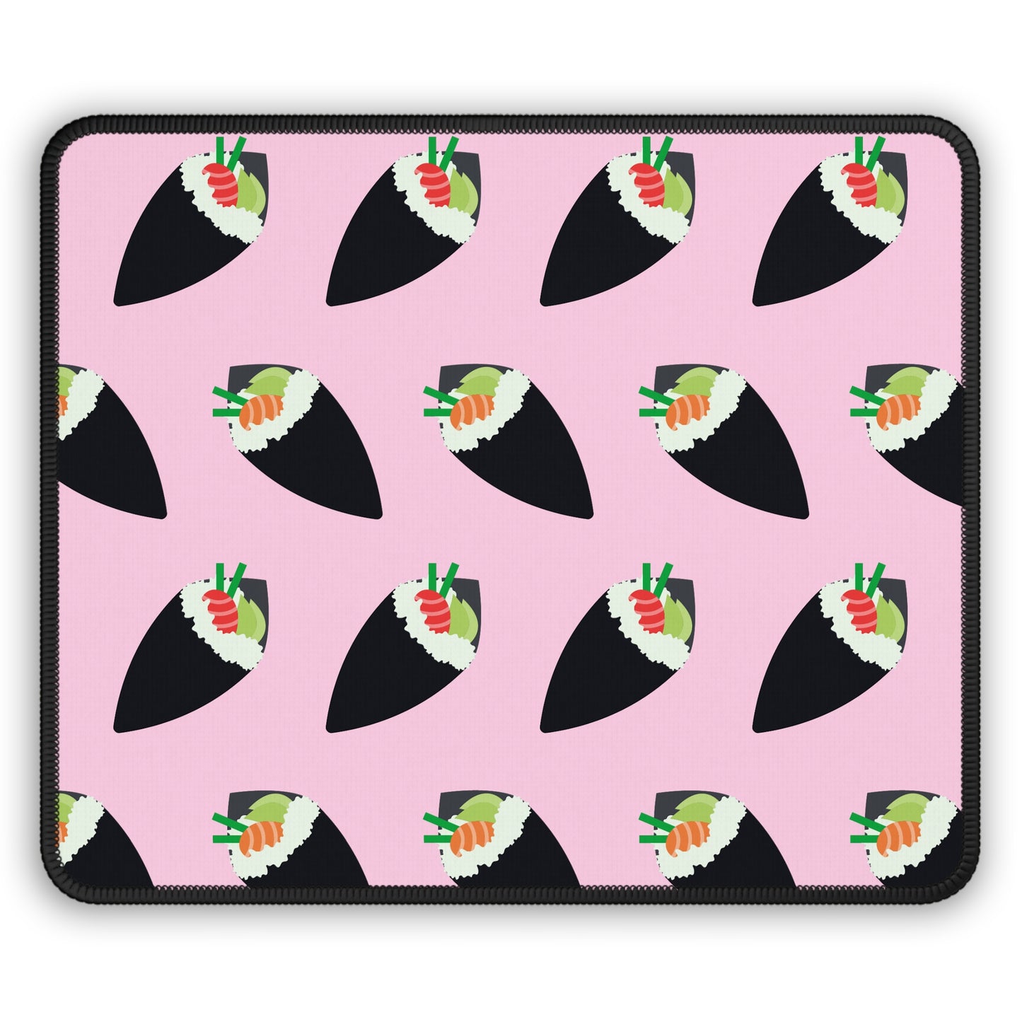 Pink Sushi Roll Pattern Mouse Pad