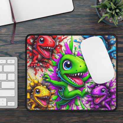 Color Splash Baby Dinosaur Mouse Pad
