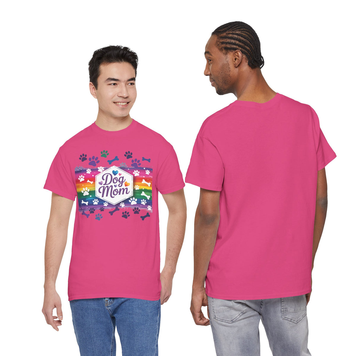 Rainbow Dog Mom T-Shirt