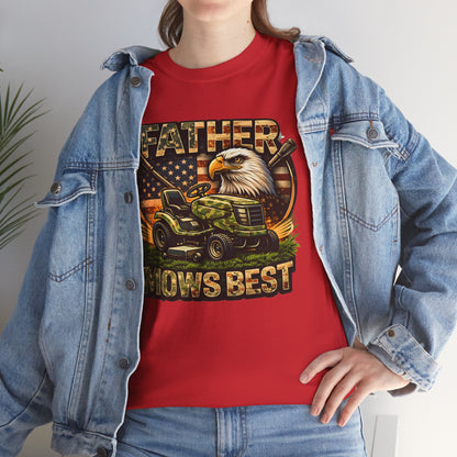 Father Mows Best Lawn Mower T-Shirt