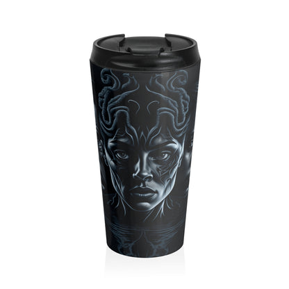 Medusa’s Gaze Stainless Steel Travel Mug – 15oz