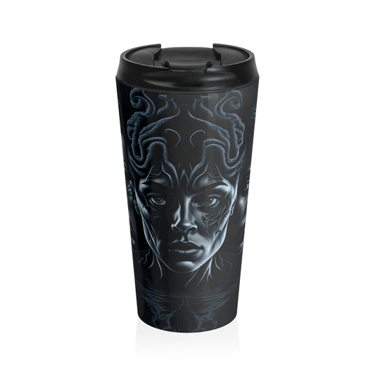 Medusa’s Gaze Stainless Steel Travel Mug – 15oz
