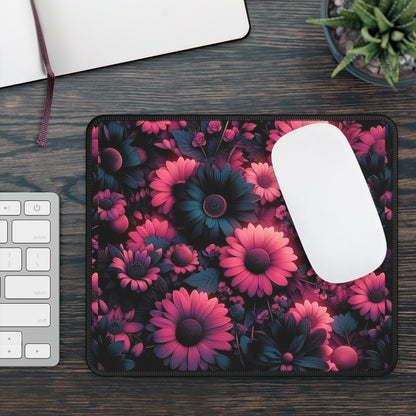Midnight Bloom Floral Mouse Pad