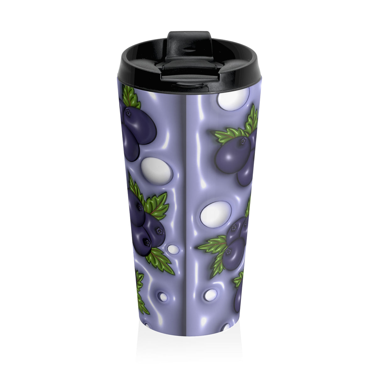 Blueberry Bliss Stainless Steel Travel Mug