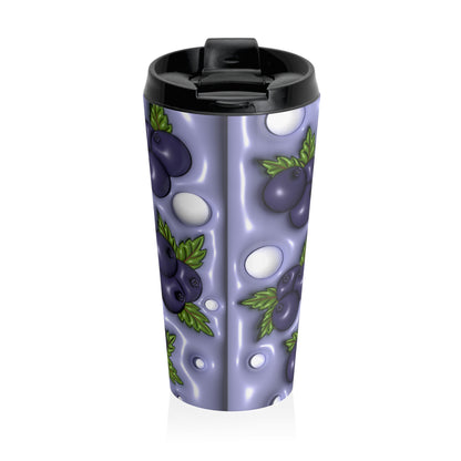 Blueberry Bliss Stainless Steel Travel Mug
