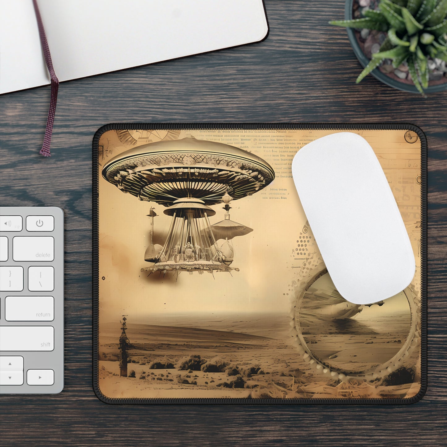 Vintage UFO Investigation Mouse Pad