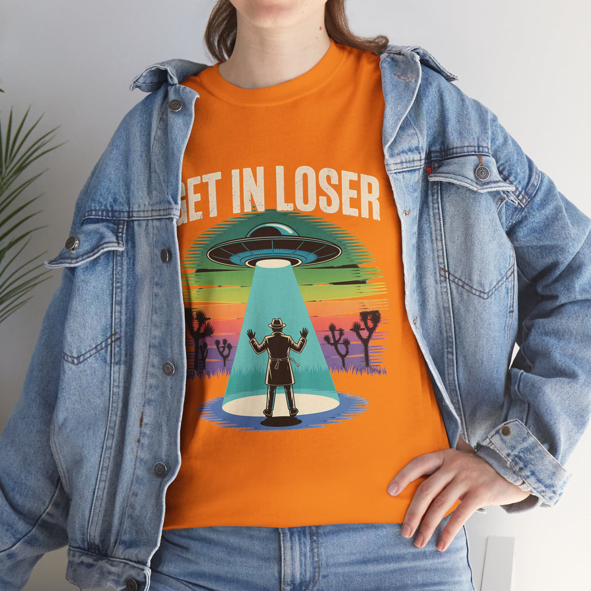 Get In Loser UFO Abduction T-Shirt