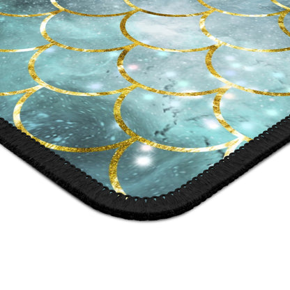 Cosmic Mermaid Scales Mouse Pad