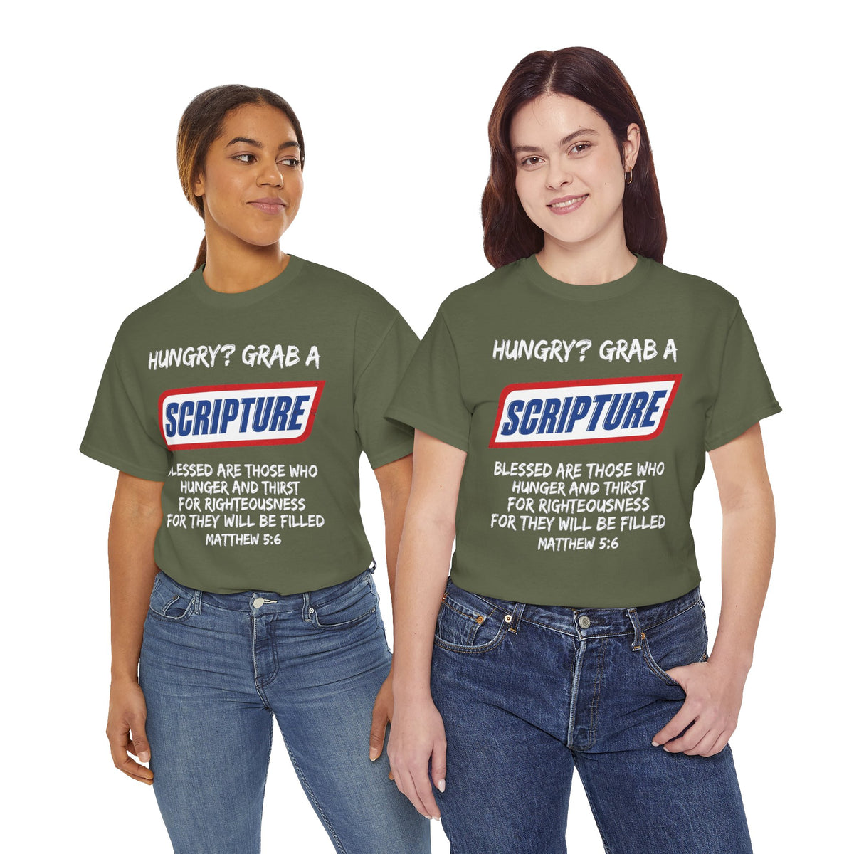 Hungry? Grab a Scripture Christian T-Shirt