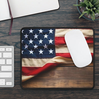 Rustic Stars and Stripes Mouse Pad