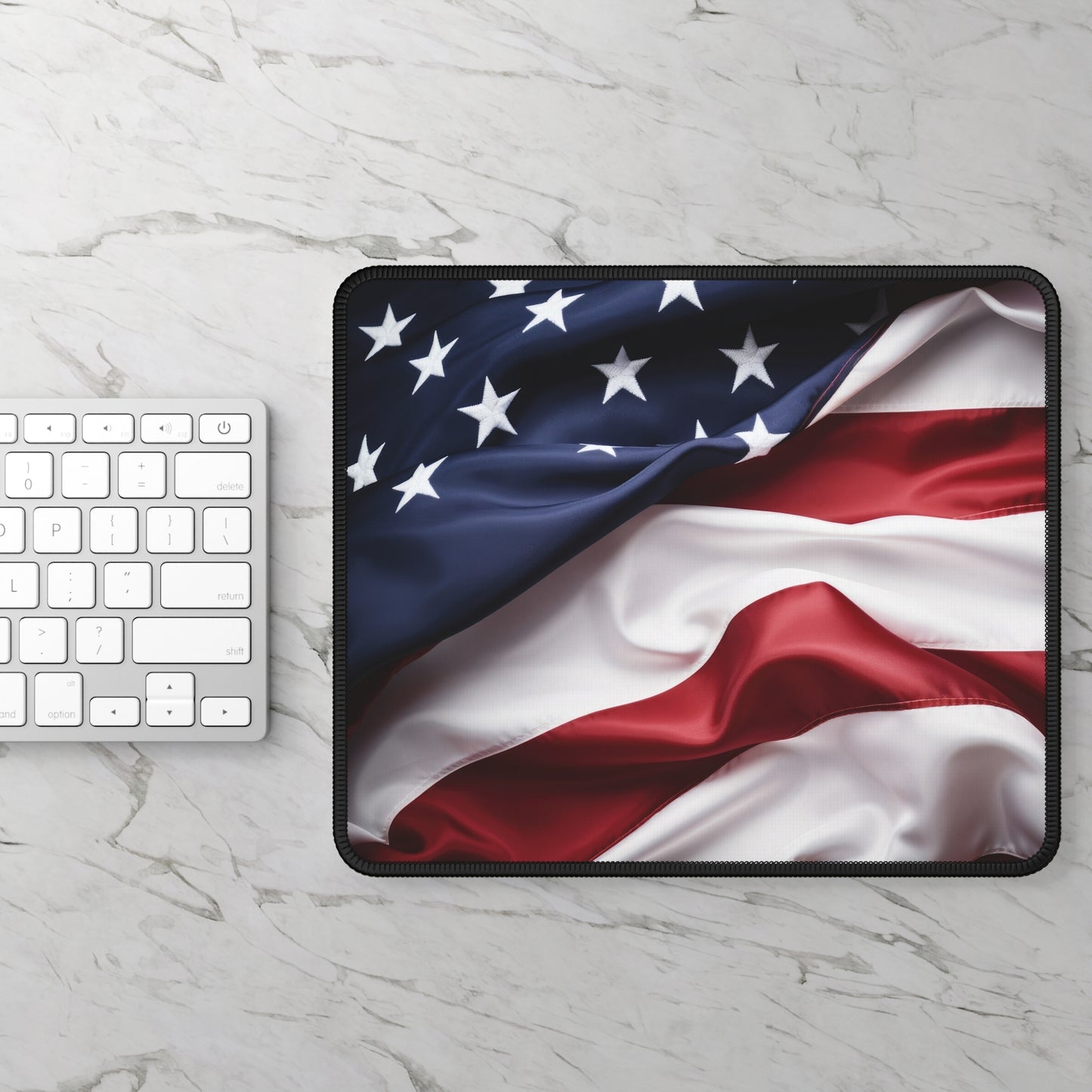 Waving American Flag Mouse Pad