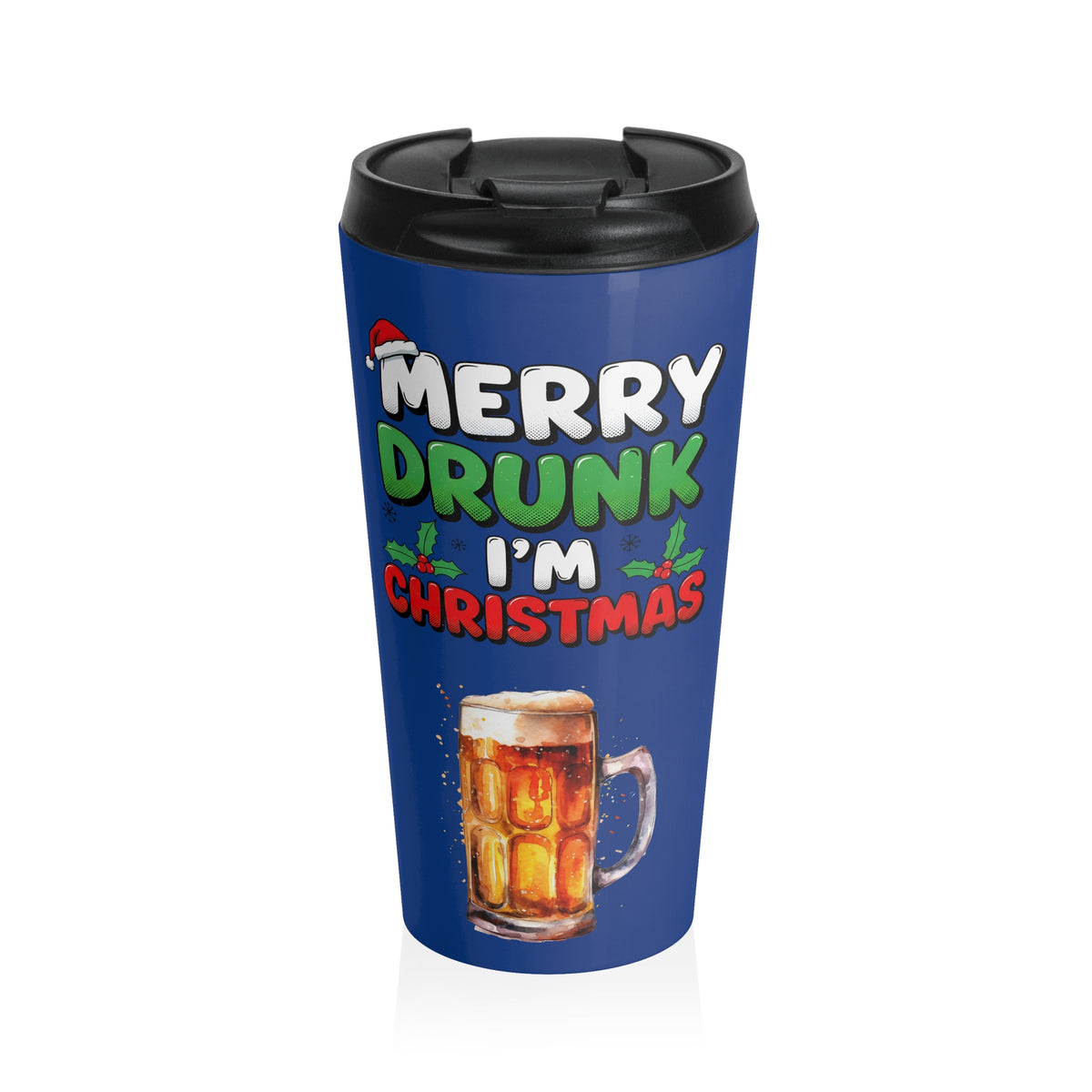 Merry Drunk Christmas Travel Mug