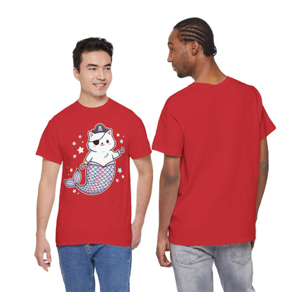 Pirate Mermaid Cat T-Shirt
