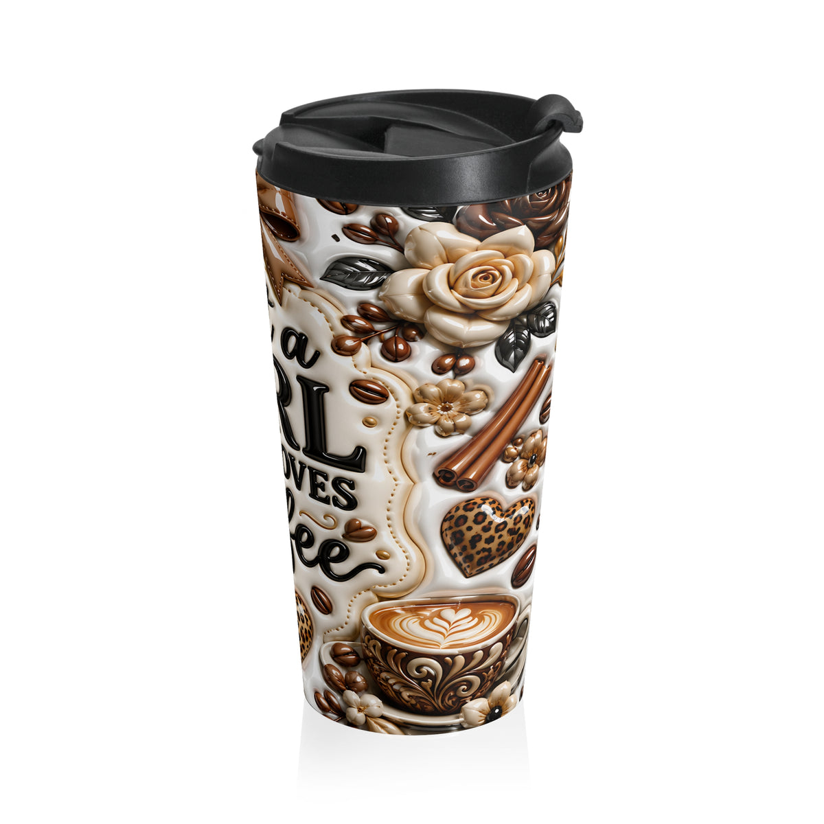 Just a Girl Who Loves Coffee Stainless Steel Travel Mug