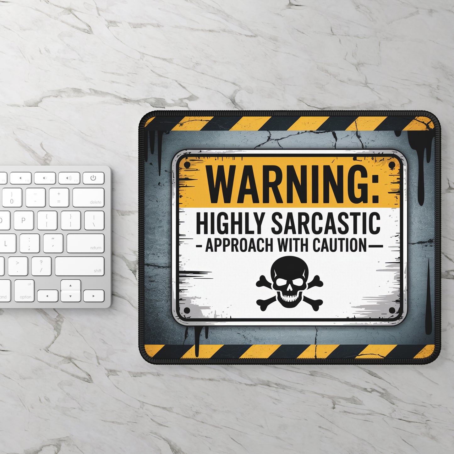 Highly Sarcastic Warning Mouse Pad