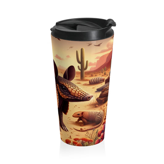 Desert Armadillo Mug – 15oz Stainless Steel Travel Cup