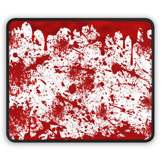 Bloody Mess Gaming Mouse Pad – 9x7 Neoprene Desk Mat for Gamers, Horror Fans, and Halloween Lovers