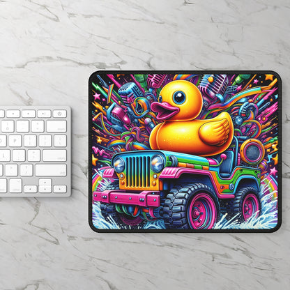 Rainbow Duck Jeep Mouse Pad