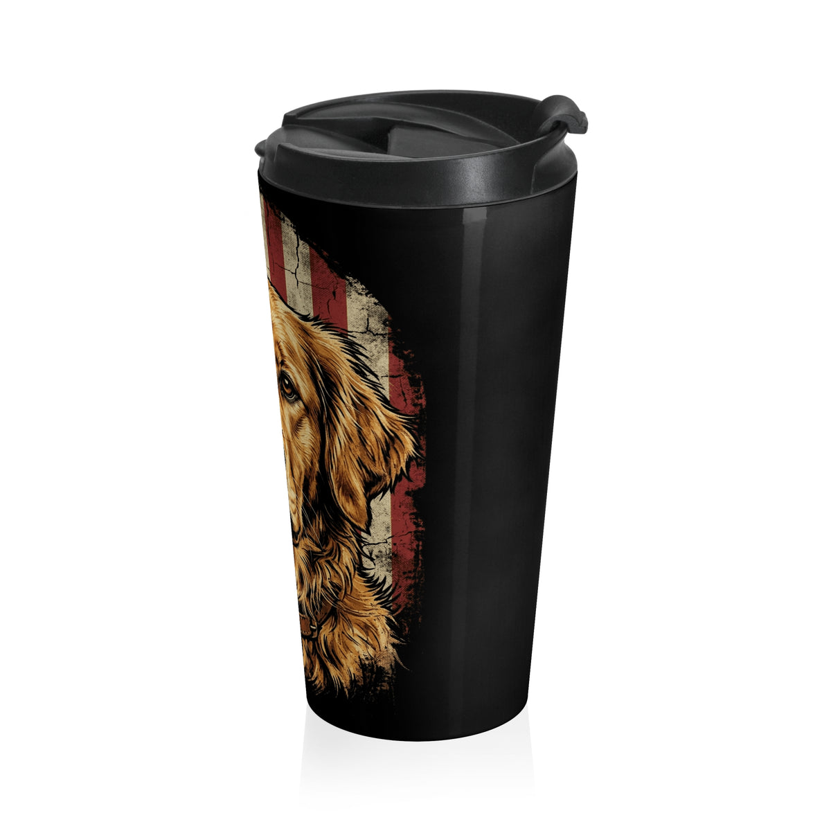 American Golden Retriever Stainless Steel Travel Mug