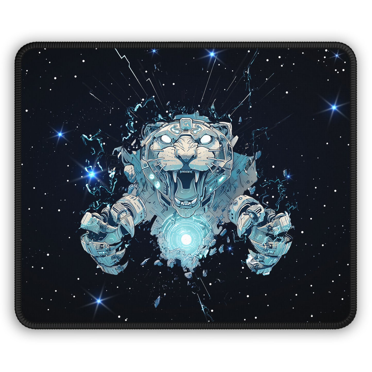 Cyber Tiger From Beyond The Stars Mouse Pad