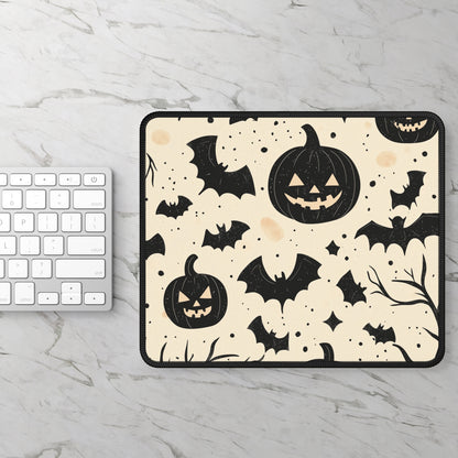 Spooky Bats & Pumpkins Mouse Pad