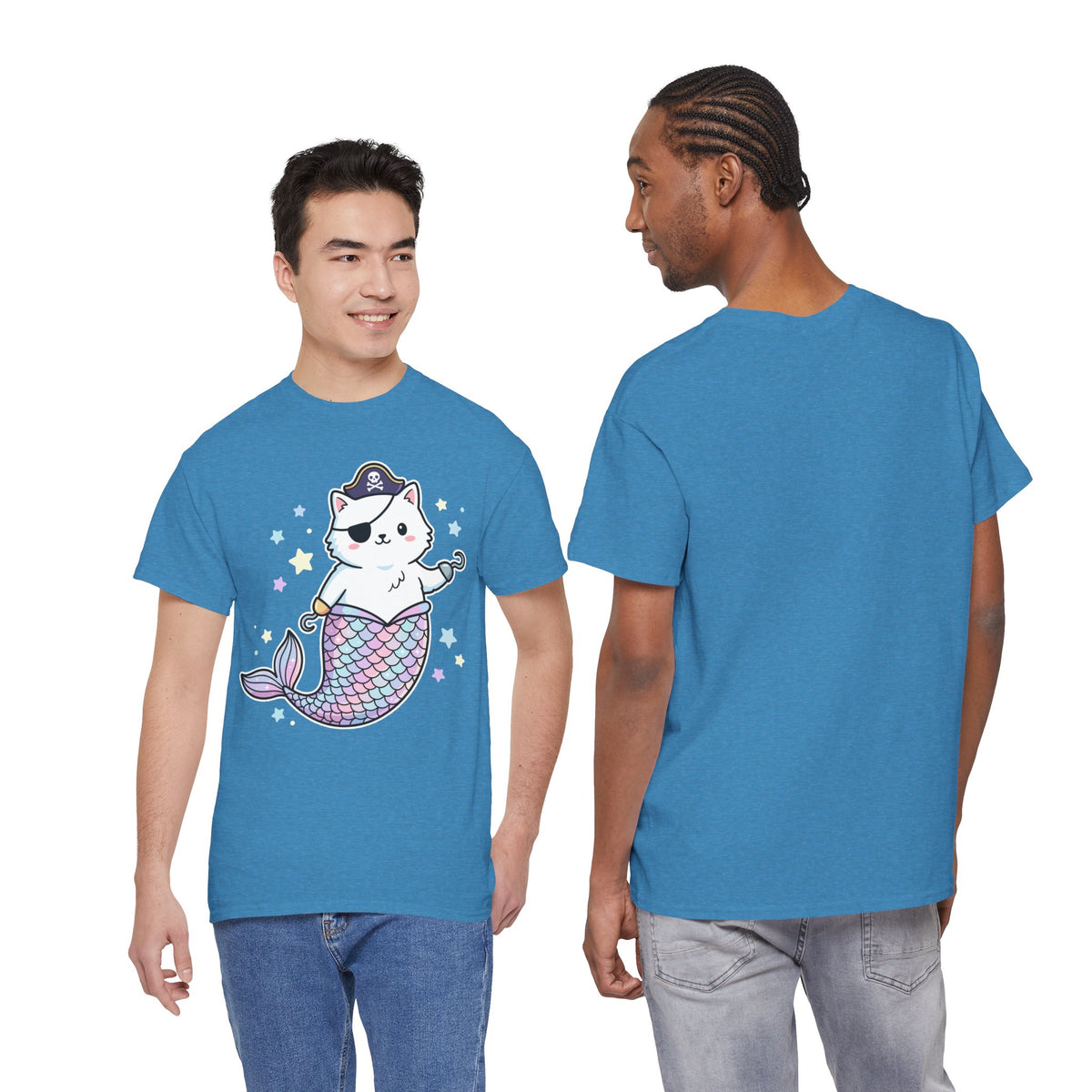 Pirate Mermaid Cat T-Shirt