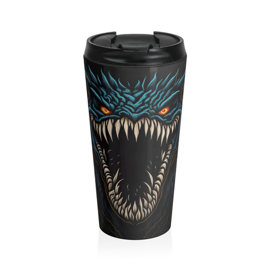 Abyssal Maw Stainless Steel Travel Mug – 15oz