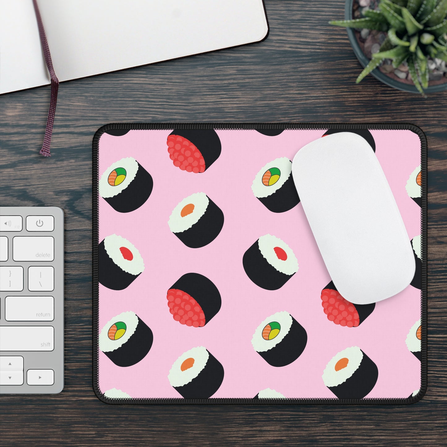 Sushi Roll Pattern Mouse Pad