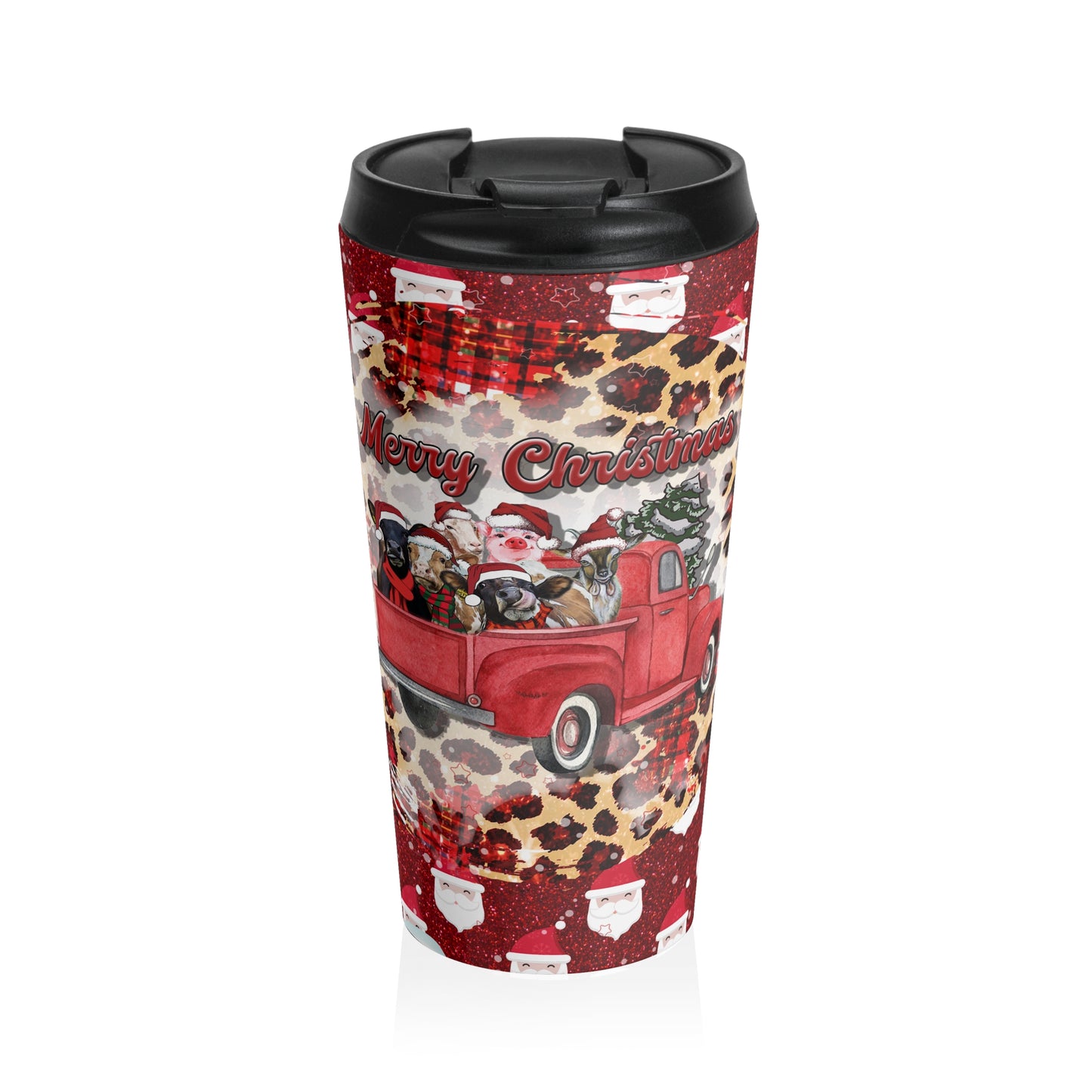 Christmas Truck Pets Travel Mug