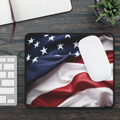 Waving American Flag Mouse Pad