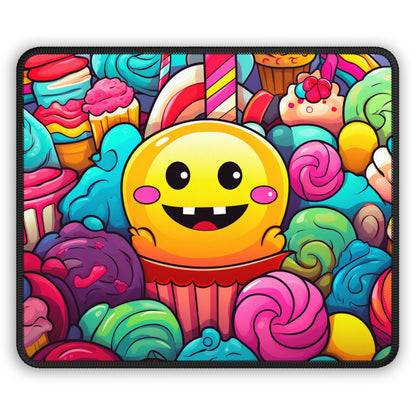 Smiley Cupcake Candy Chaos Mouse Pad