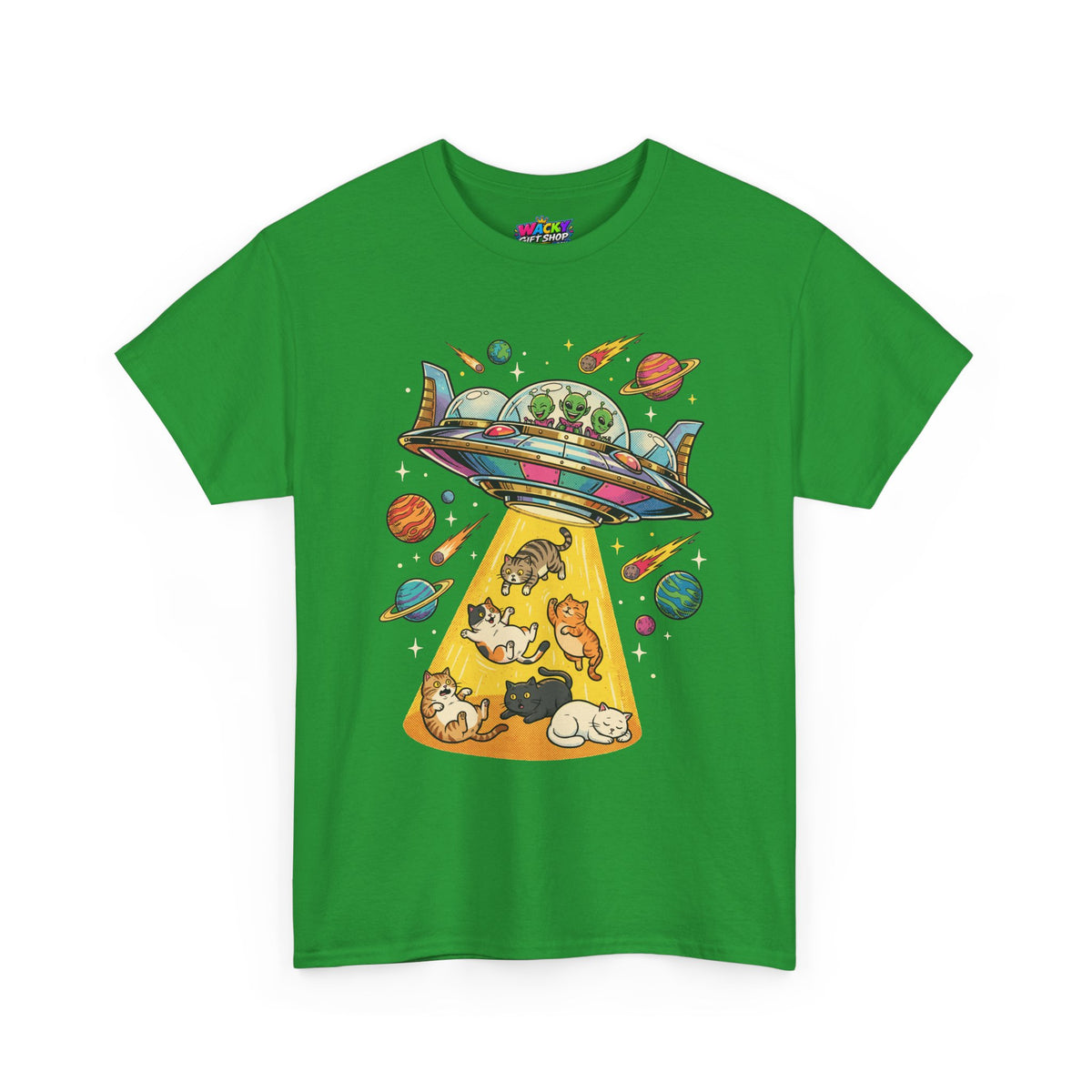 Alien Cat Abduction T-Shirt