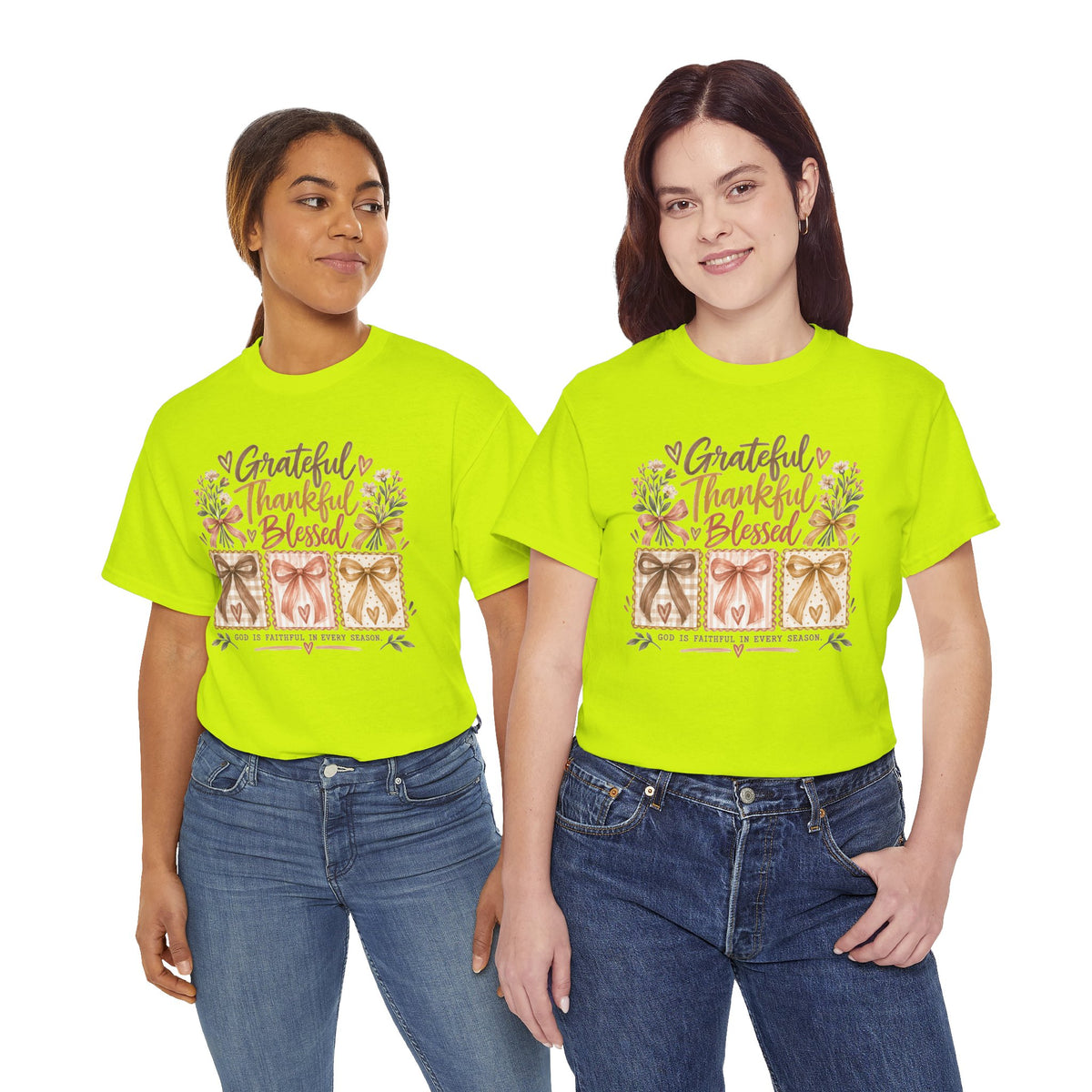 Grateful Thankful Blessed Christian T-Shirt