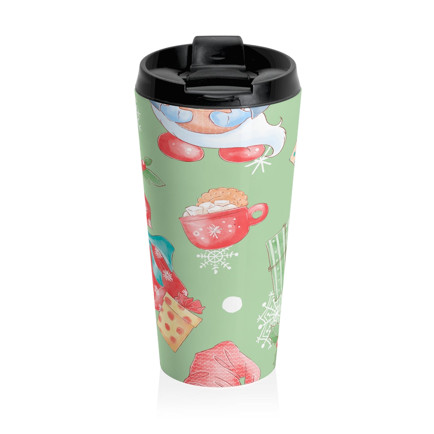 Christmas Gnome Treats Travel Mug