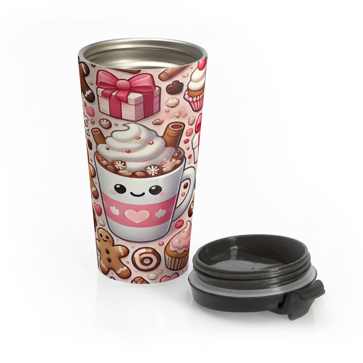 Cute Cocoa Holiday Travel Mug