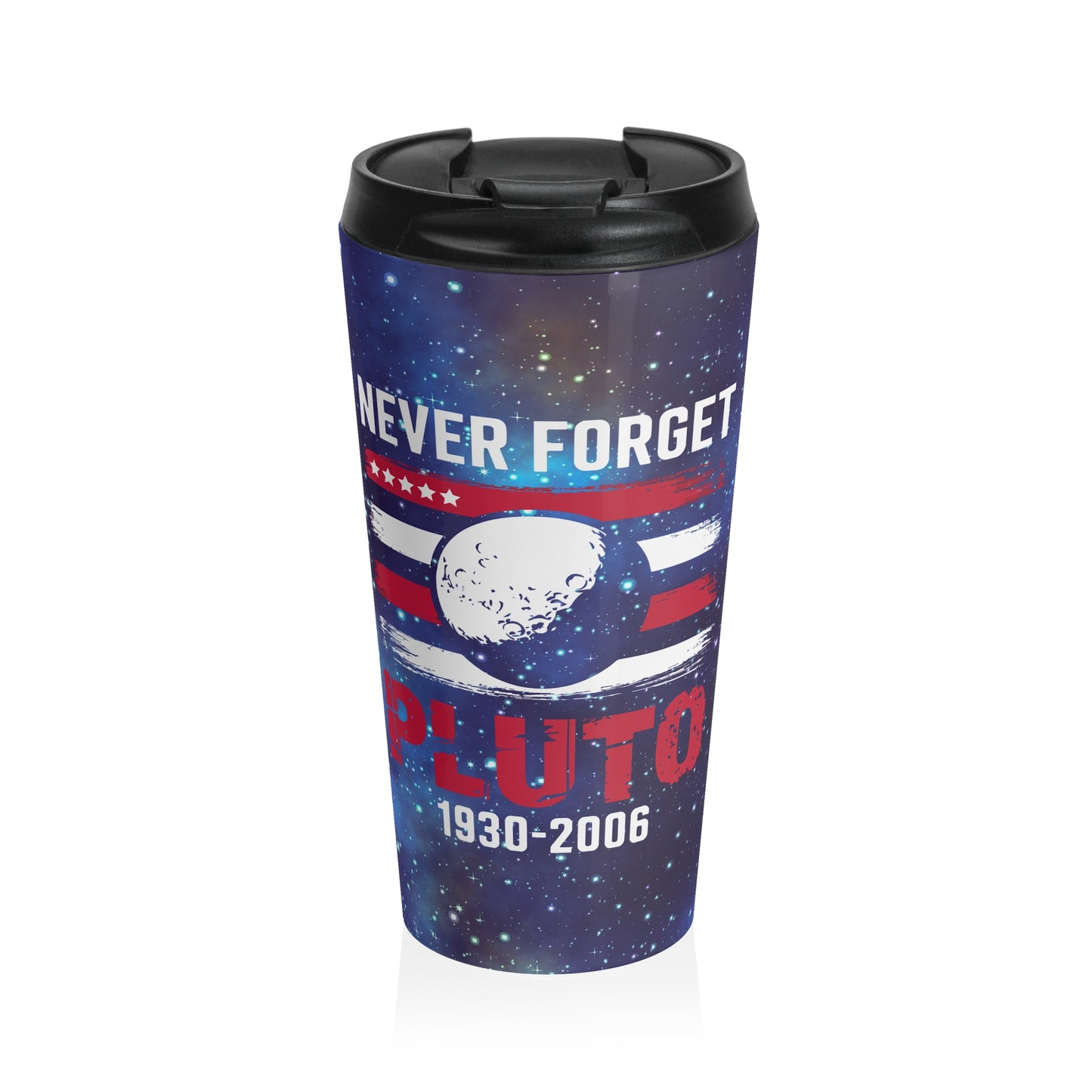 Pluto Never Forget Travel Mug