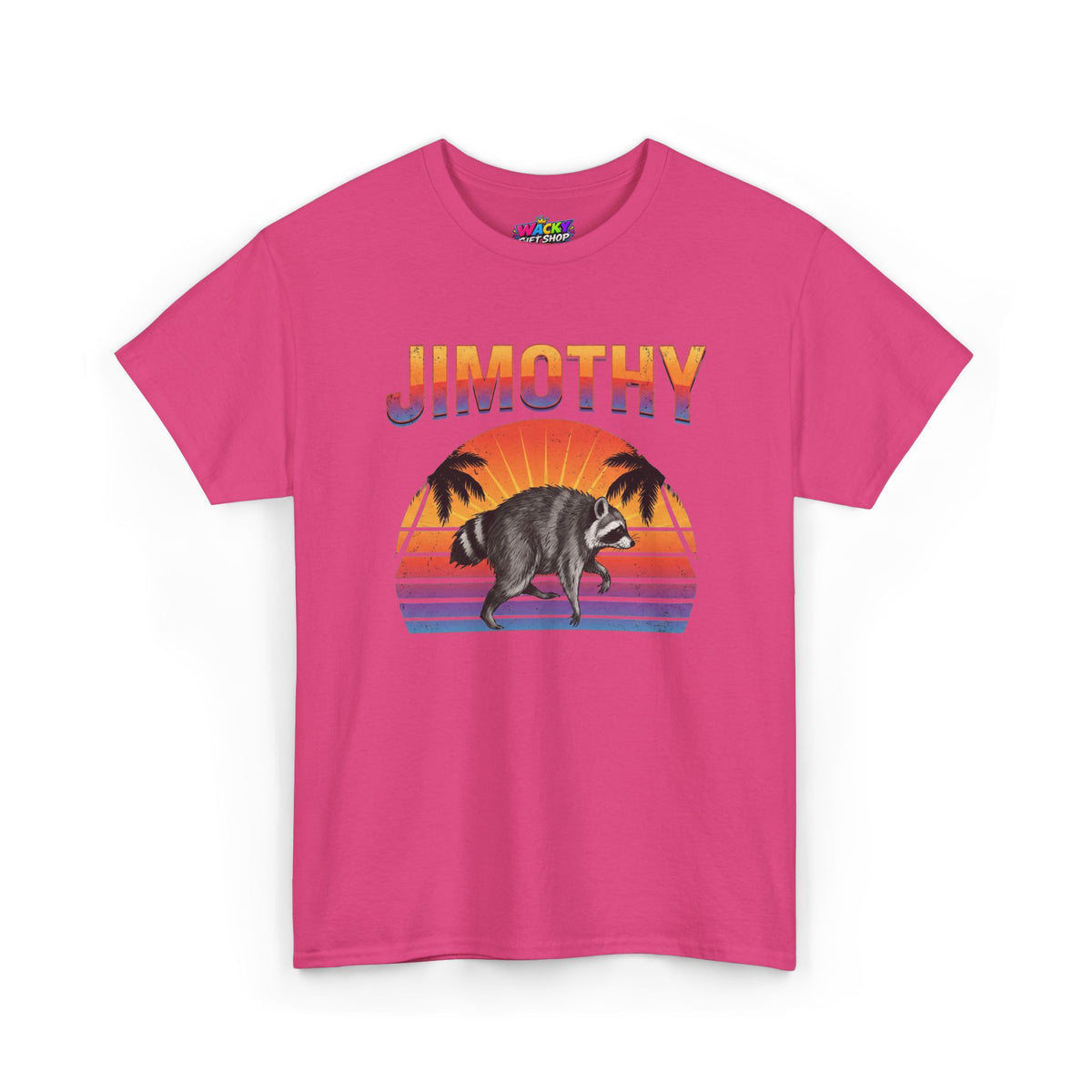 Jimothy Retro Sunset Raccoon T-Shirt