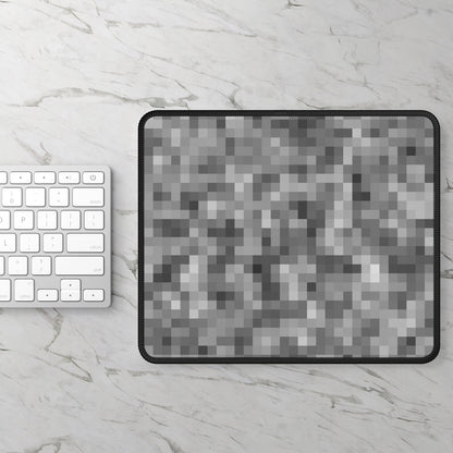 Soft Gray Pixel Mouse Pad