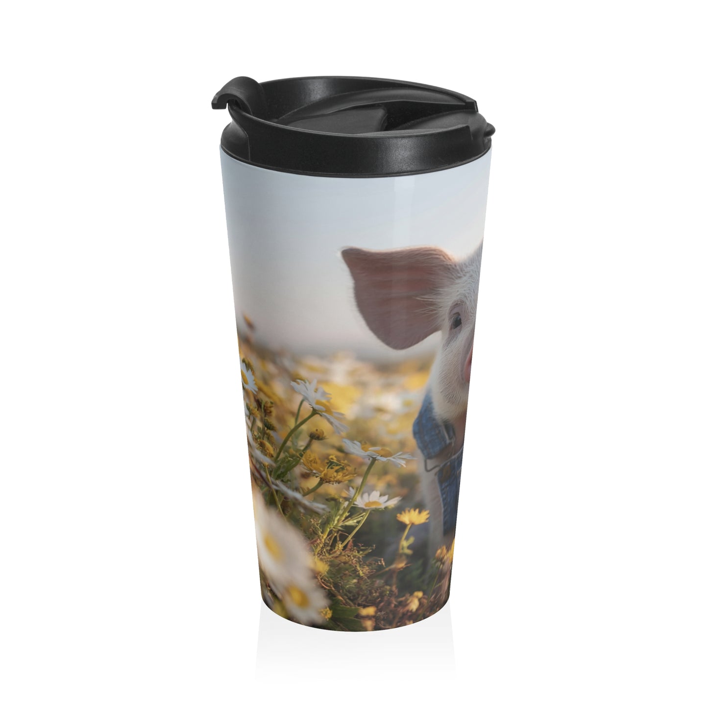 Overalls Piglet Travel Mug