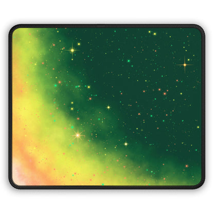 Emerald Aurora Galaxy Mouse Pad