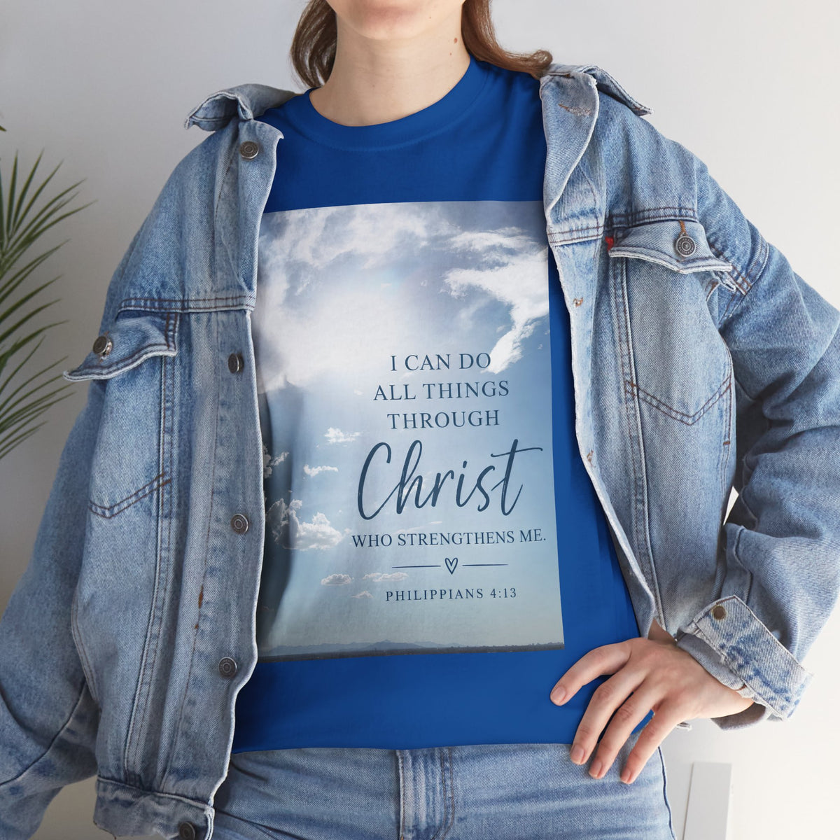 Through Christ Philippians 4:13 Christian T-Shirt