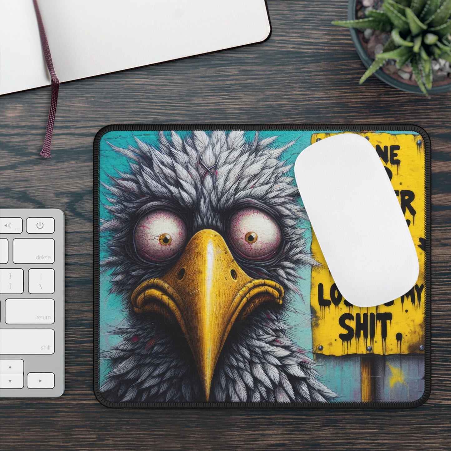 One Bad Feather Mouse Pad