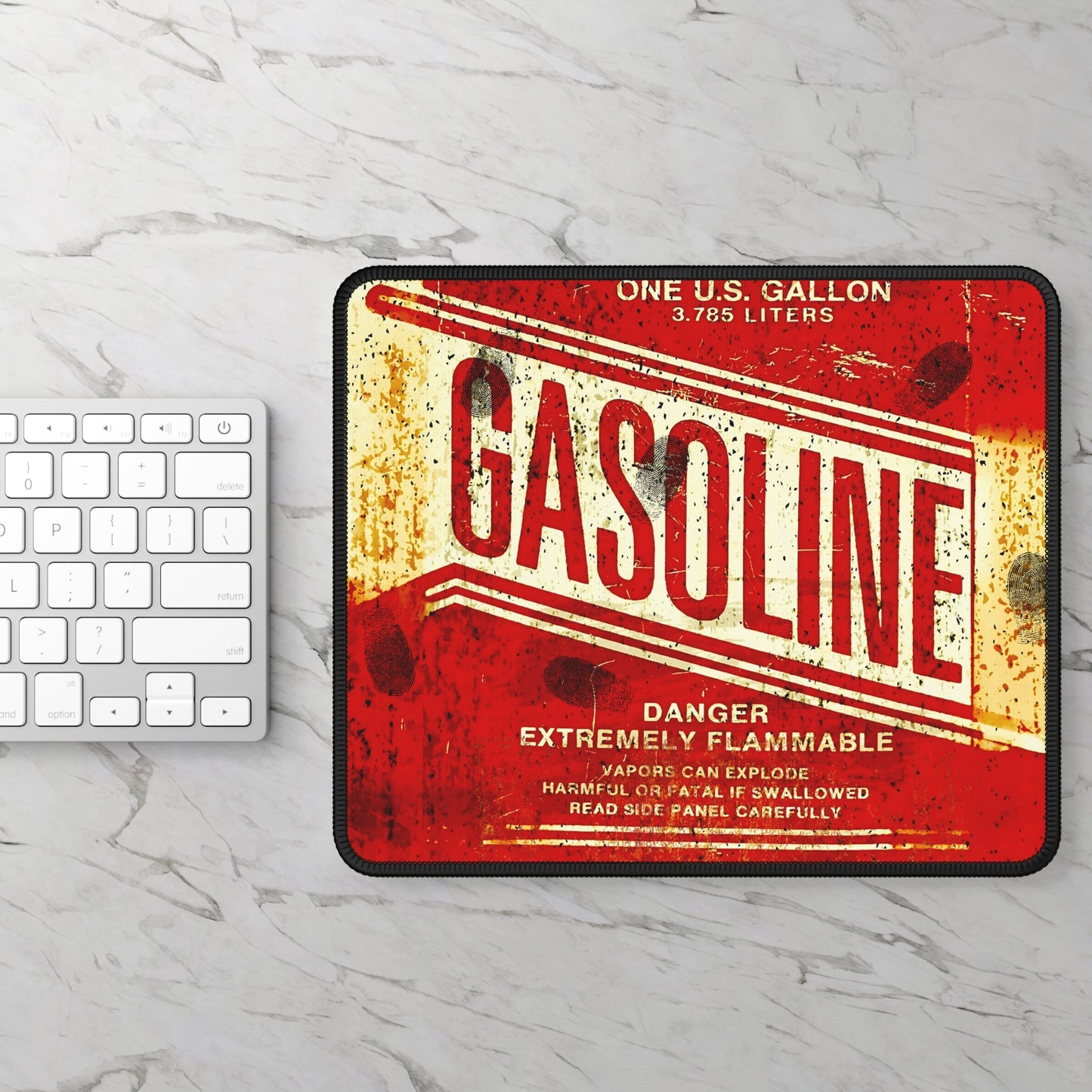 Gasoline Warning Mouse Pad