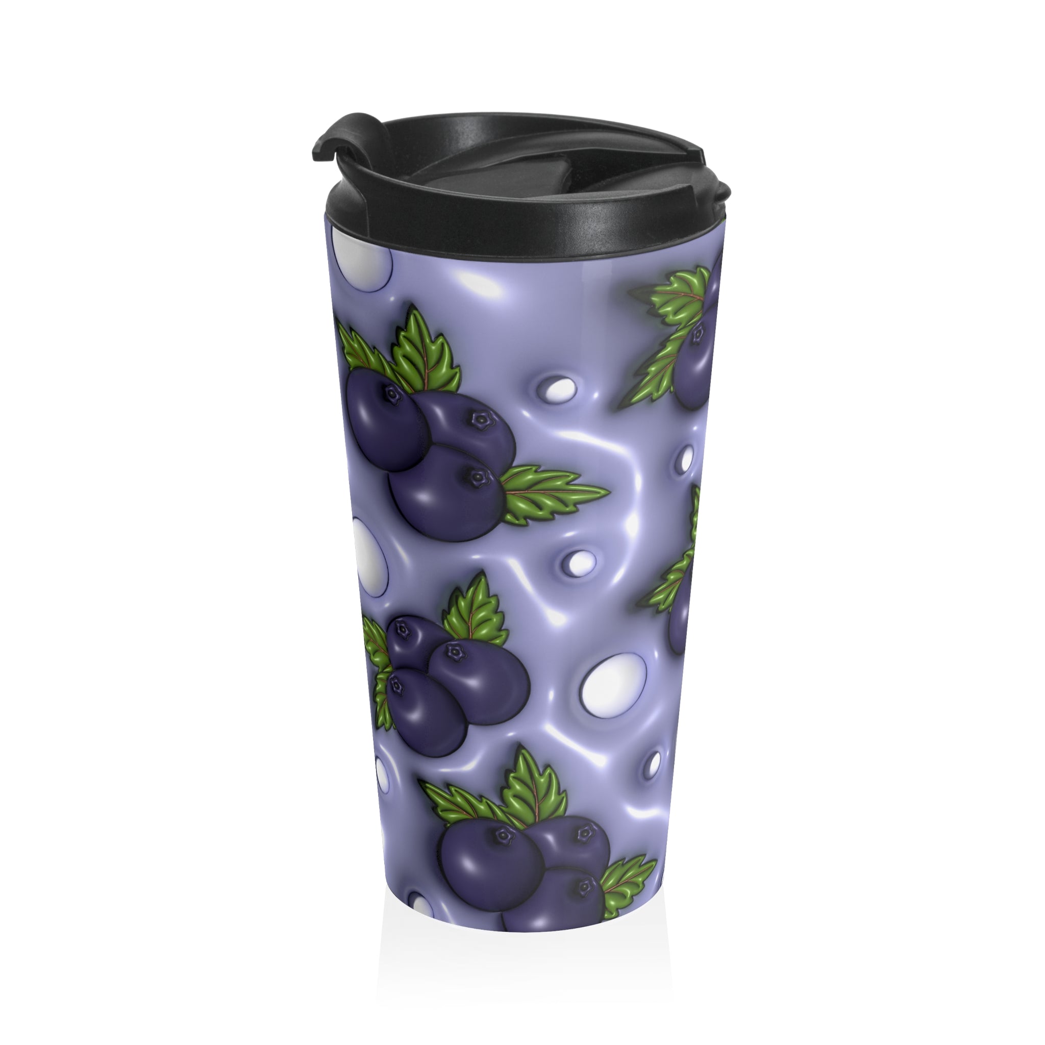 Blueberry Bliss Stainless Steel Travel Mug