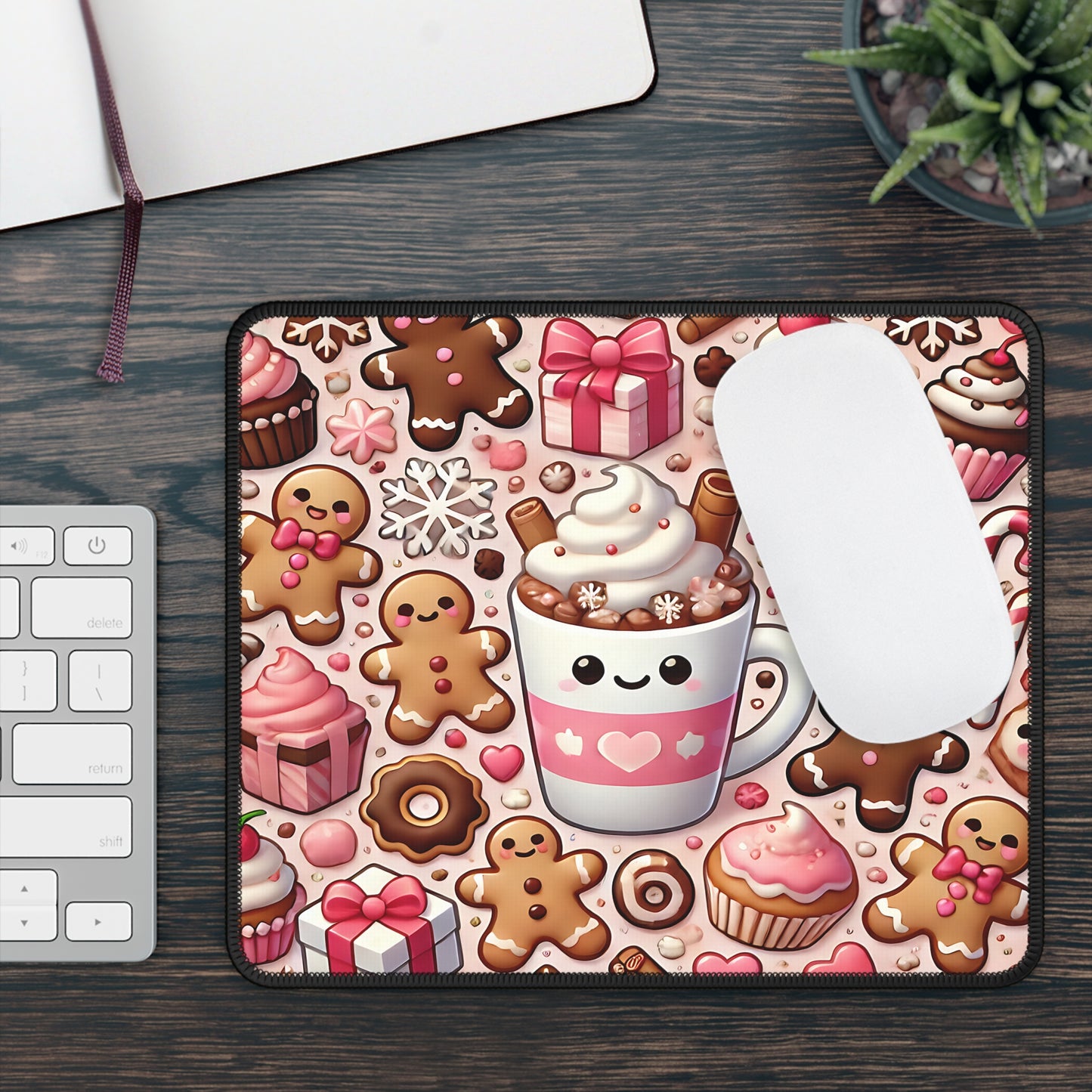 Cute Christmas Cocoa Mouse Pad