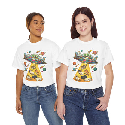 Alien Cat Abduction T-Shirt