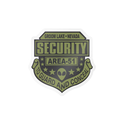 Area 51 Security Badge Kiss-Cut Vinyl Sticker