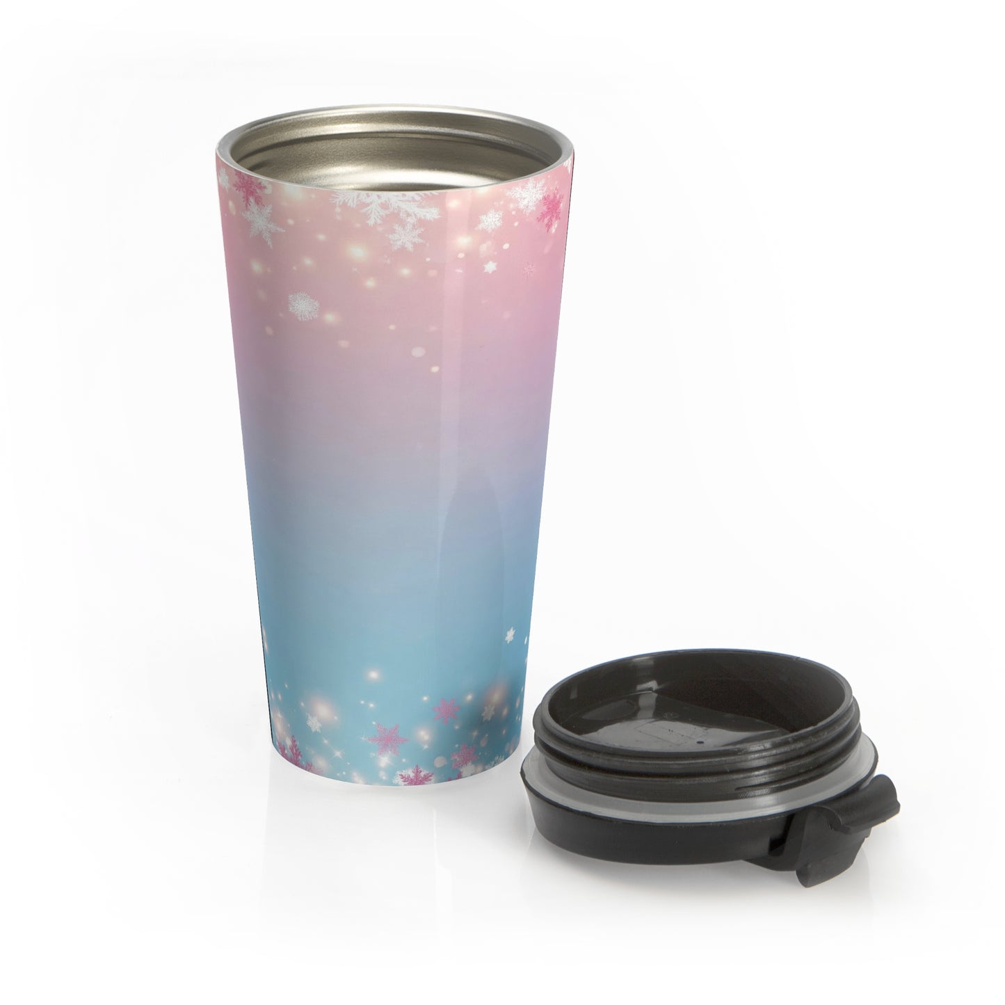 Frosted Pastel Snow Travel Mug