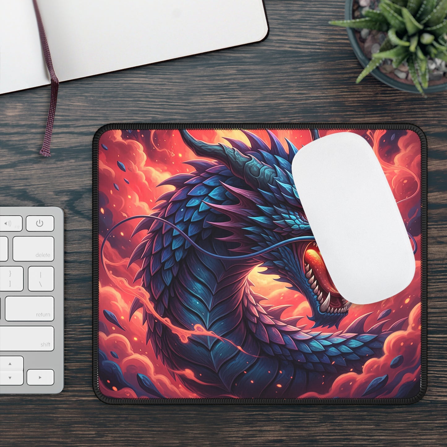 Inferno Sky Serpent Mouse Pad